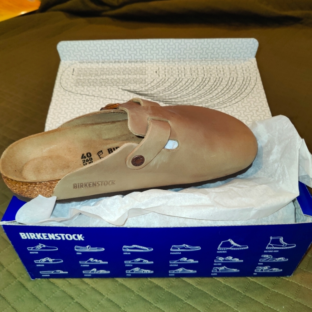 Birkenstock Boston Clogs tobacco 40